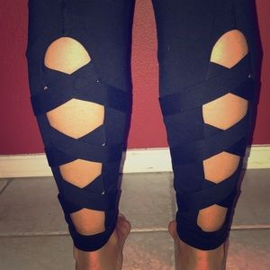 Athleta criss cross yoga pants sz XL